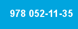 978 052-11-35 978 052-11-35